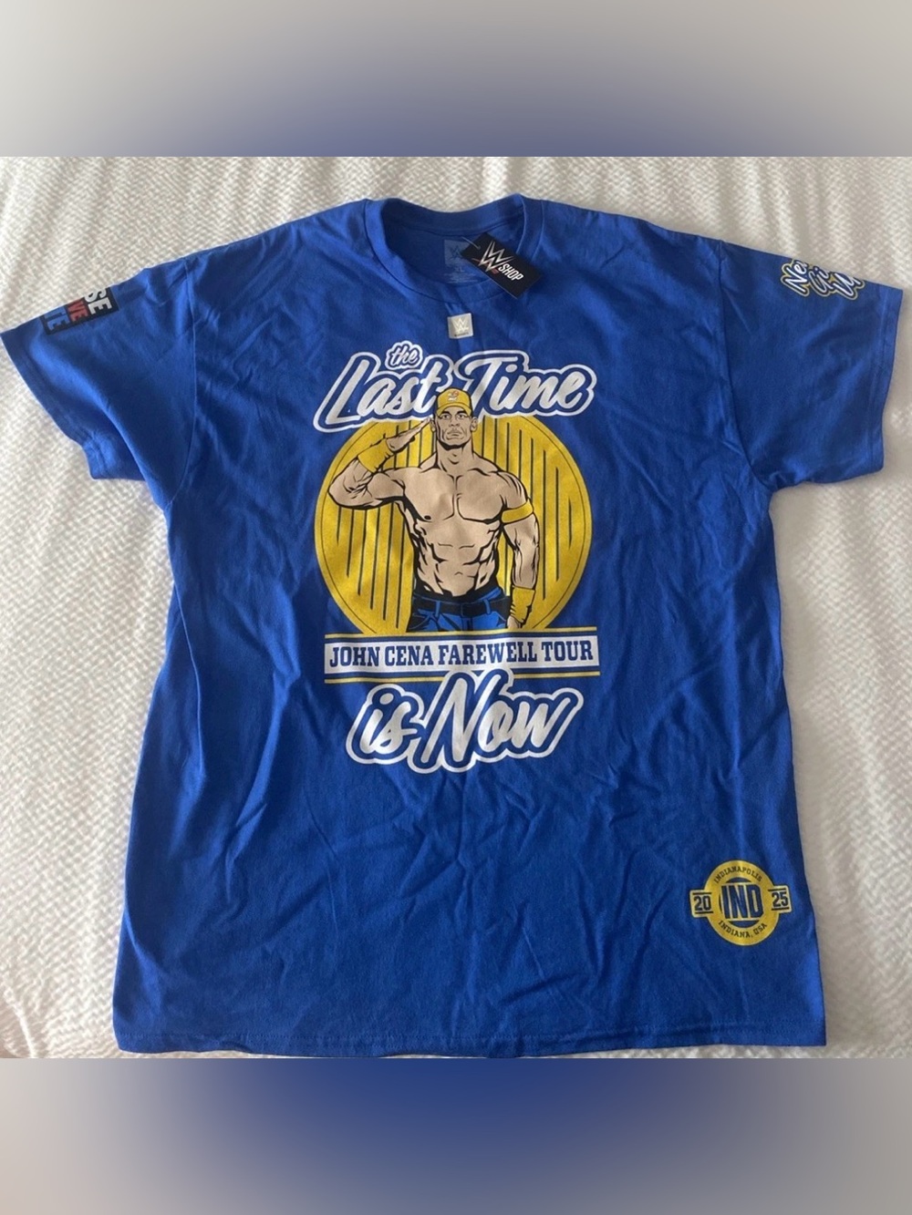 Wwe Authentic John Cena Wrestlepalooza Farewell Tour Shirt Indianapolis Men XL